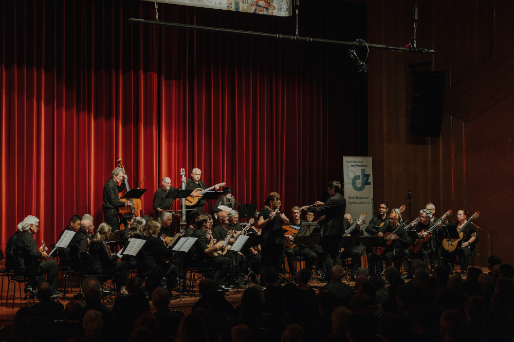 Das Australian Mandolin Ensemble beim Eurofestifal Bruchsal 2026 (Copyright Juana Keinemann/Stefan Kurzke für BDZ)