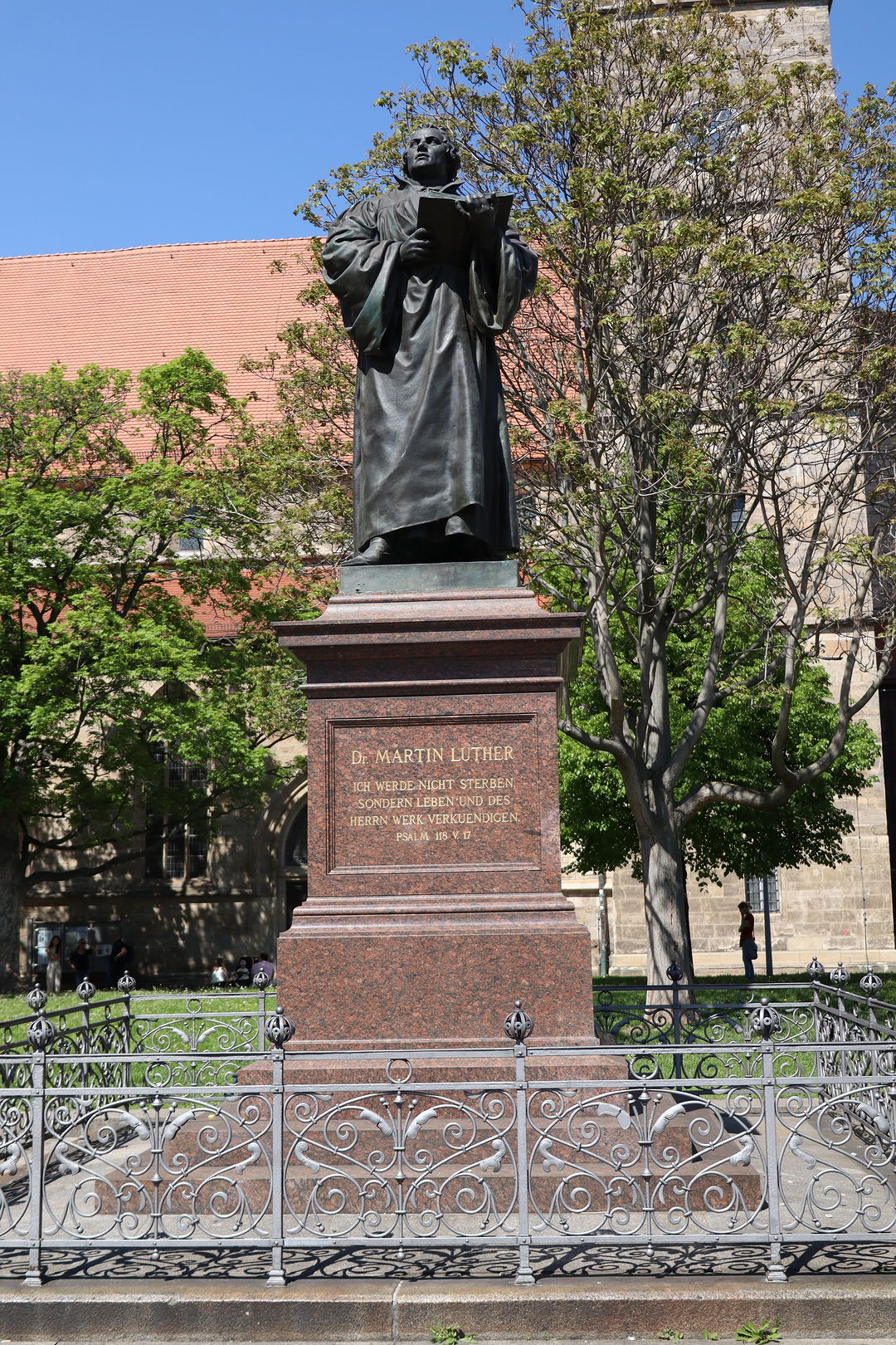 Martin-Luther-Denkmal in Erfurt.