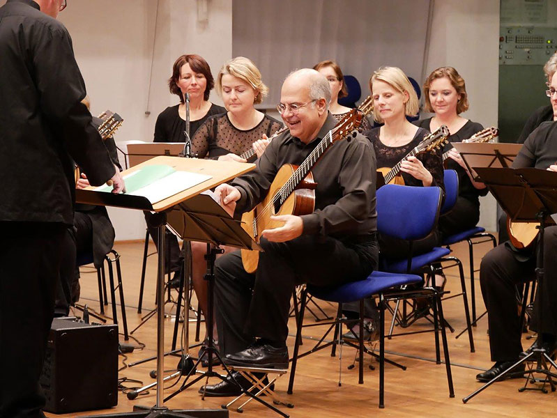 Das BLZO mit Solist Clemer Andreotti im Konzert beim Landesmusikfest 2019