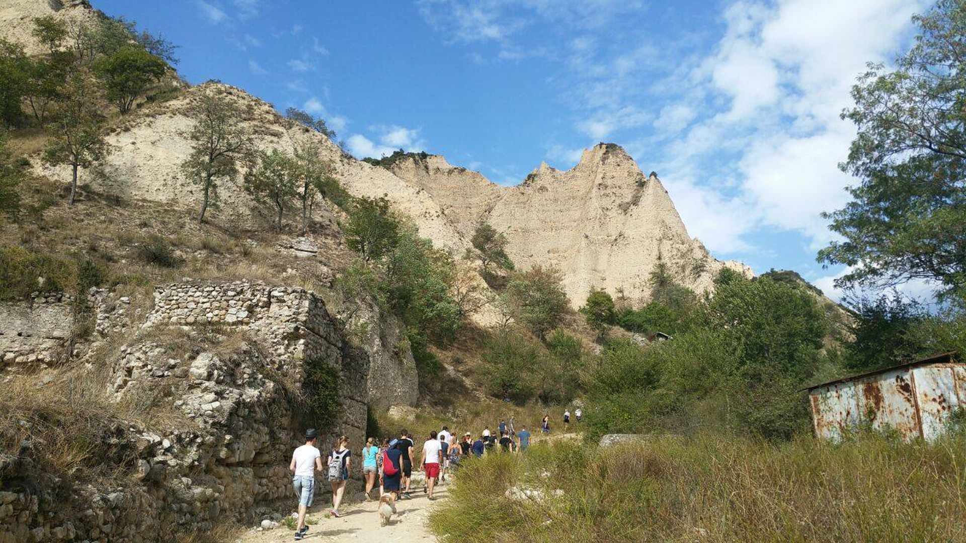 Exkursion 2017 zu den Pyramiden von Melnik, Bulgarien